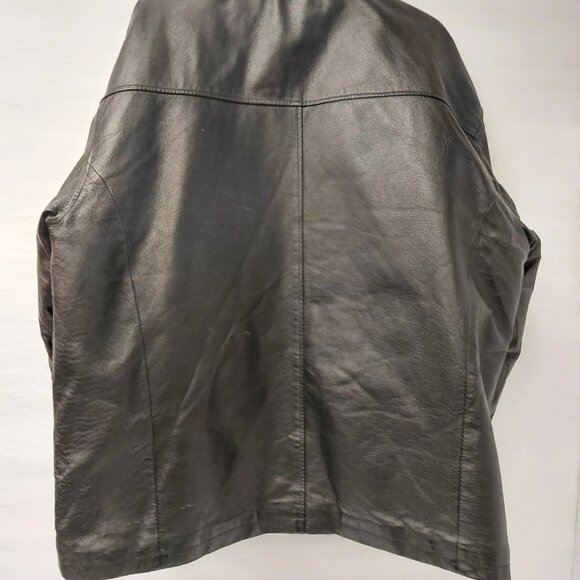 (N87103-1) Pelle Pelle Cuir Leather Coat Sz: XL - Picture 2 of 7